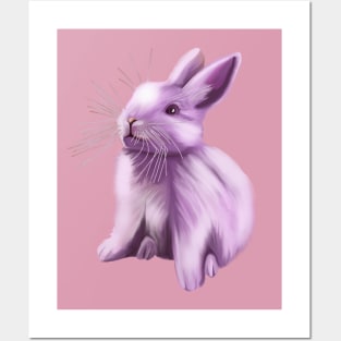 Purple Bunny Rabbit Posters and Art